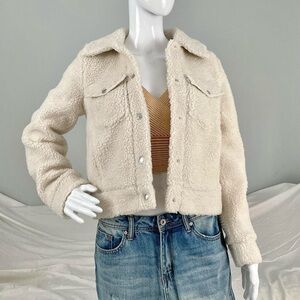 XS White Teddy Jacket